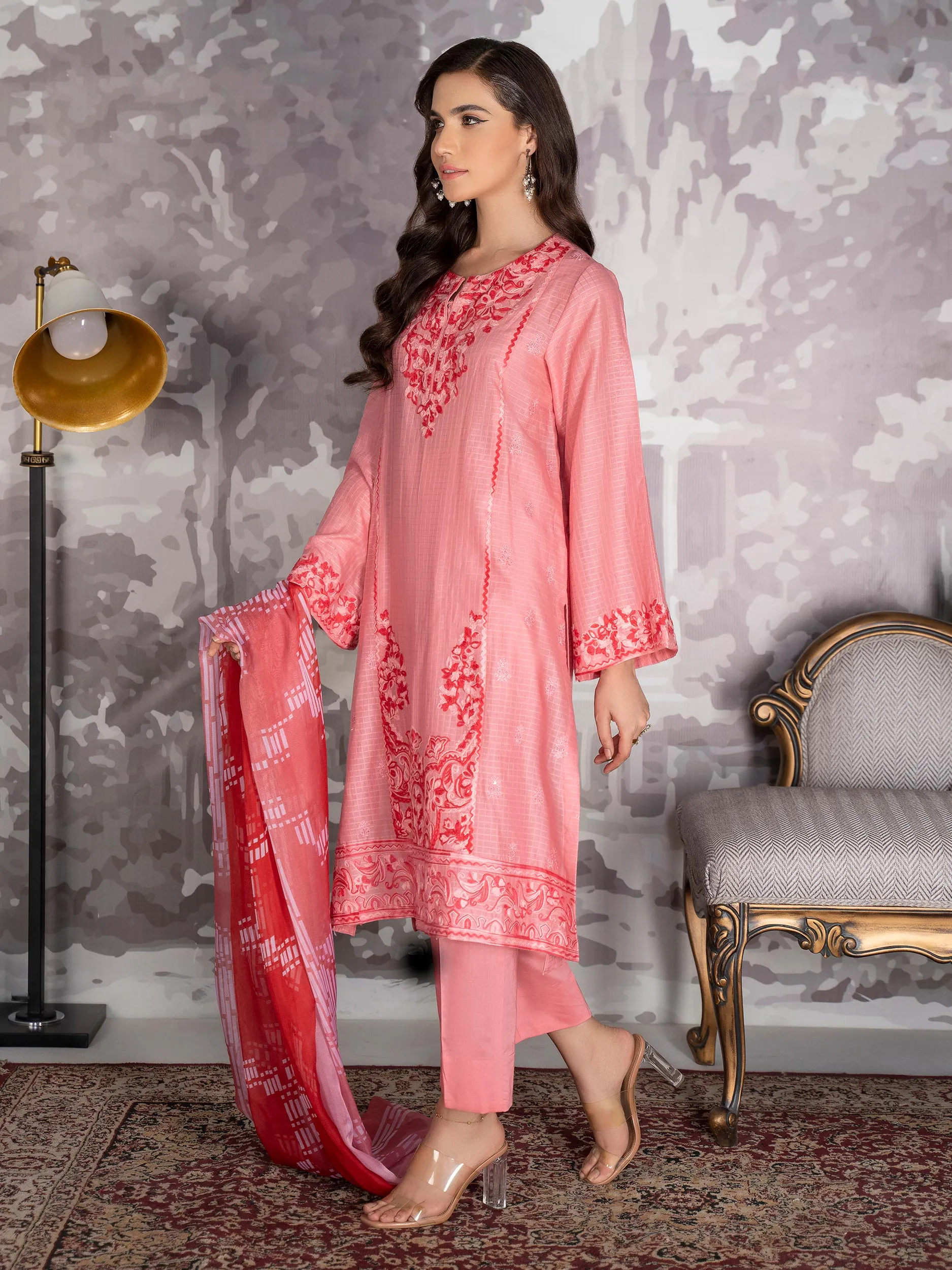 3 Piece Embroidered Lawn Suit | Lime Light Women Eid Collection 2023