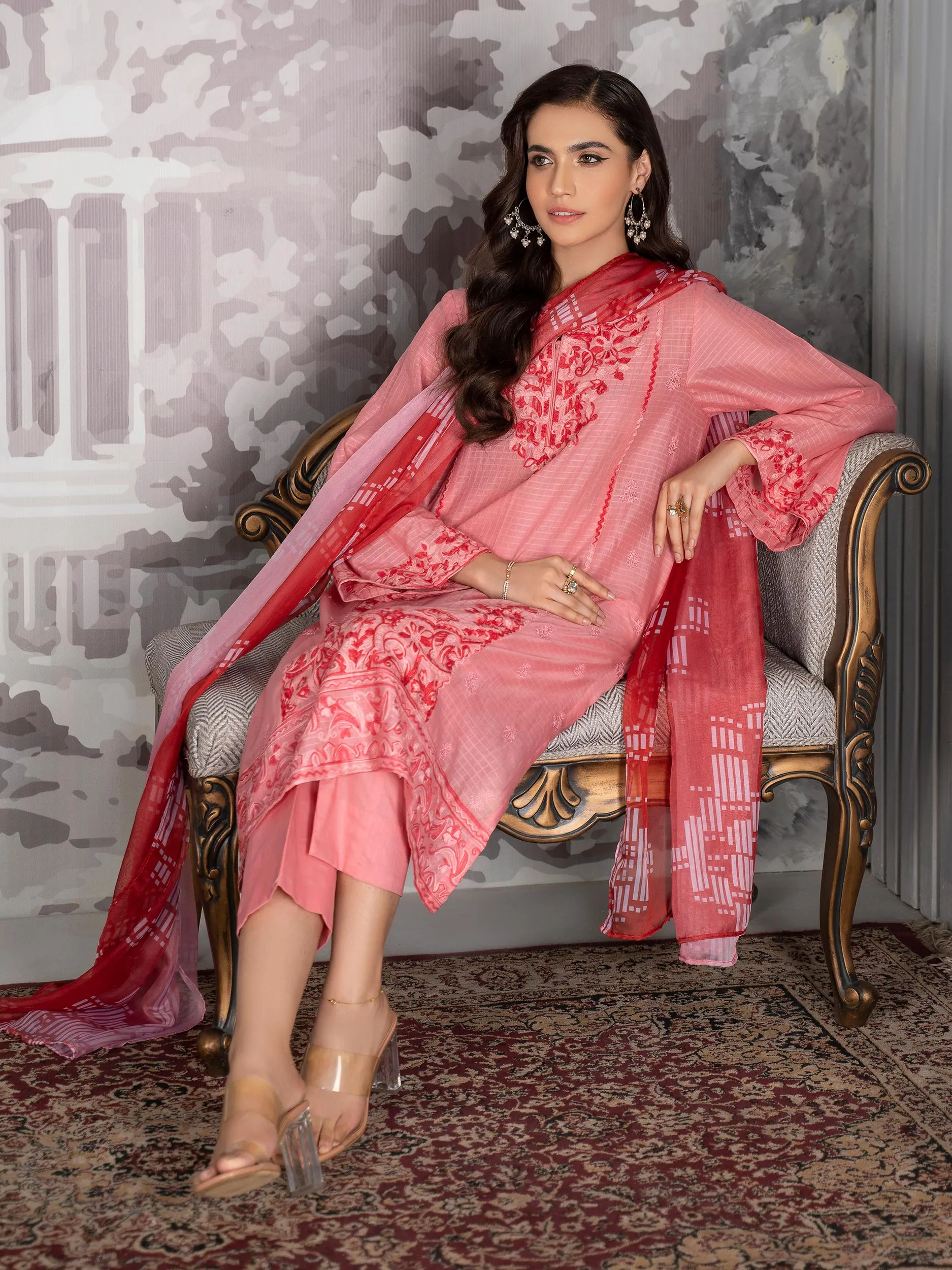 3 Piece Embroidered Lawn Suit | Lime Light Women Eid Collection 2023