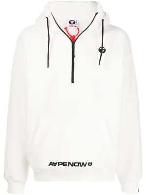 AAPE BY *A BATHING APE® zip-front pullover hoodie