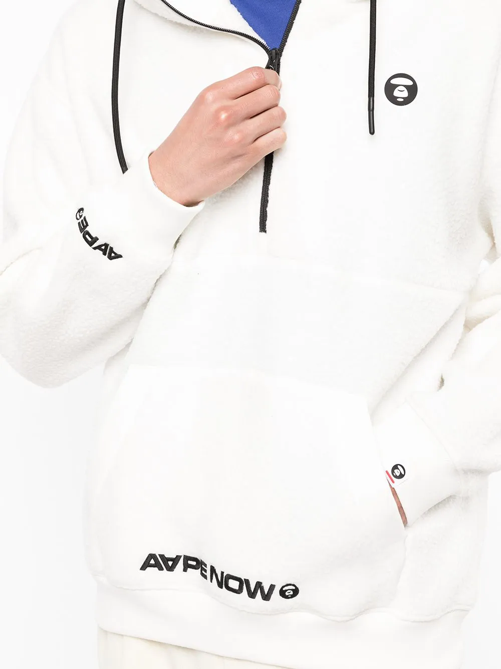 AAPE BY *A BATHING APE® zip-front pullover hoodie