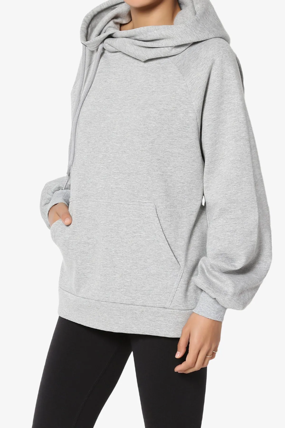 Accie Side Drawstring Hooded Sweatshirts PLUS