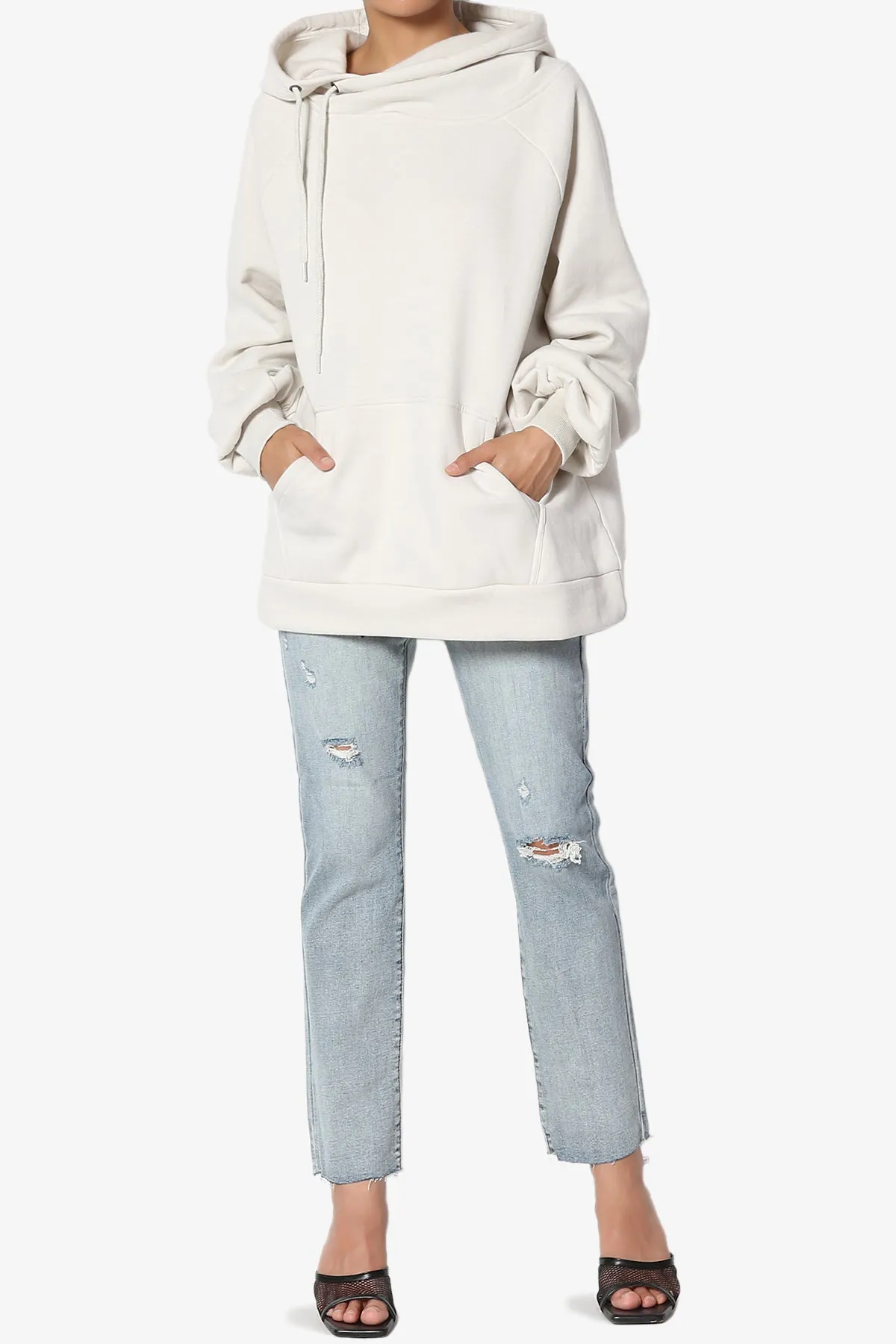 Accie Side Drawstring Hooded Sweatshirts PLUS