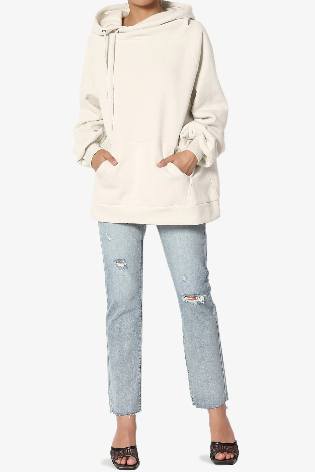 Accie Side Drawstring Hooded Sweatshirts PLUS