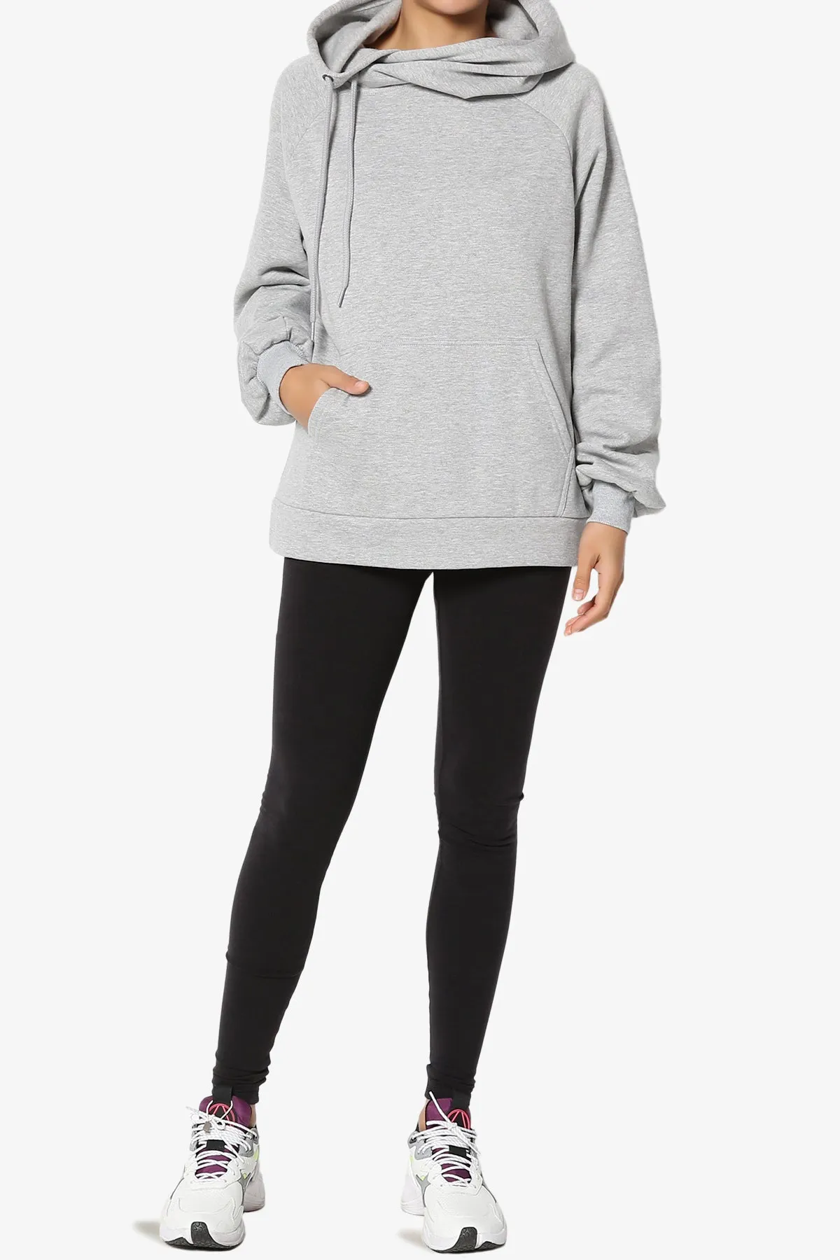 Accie Side Drawstring Hooded Sweatshirts PLUS