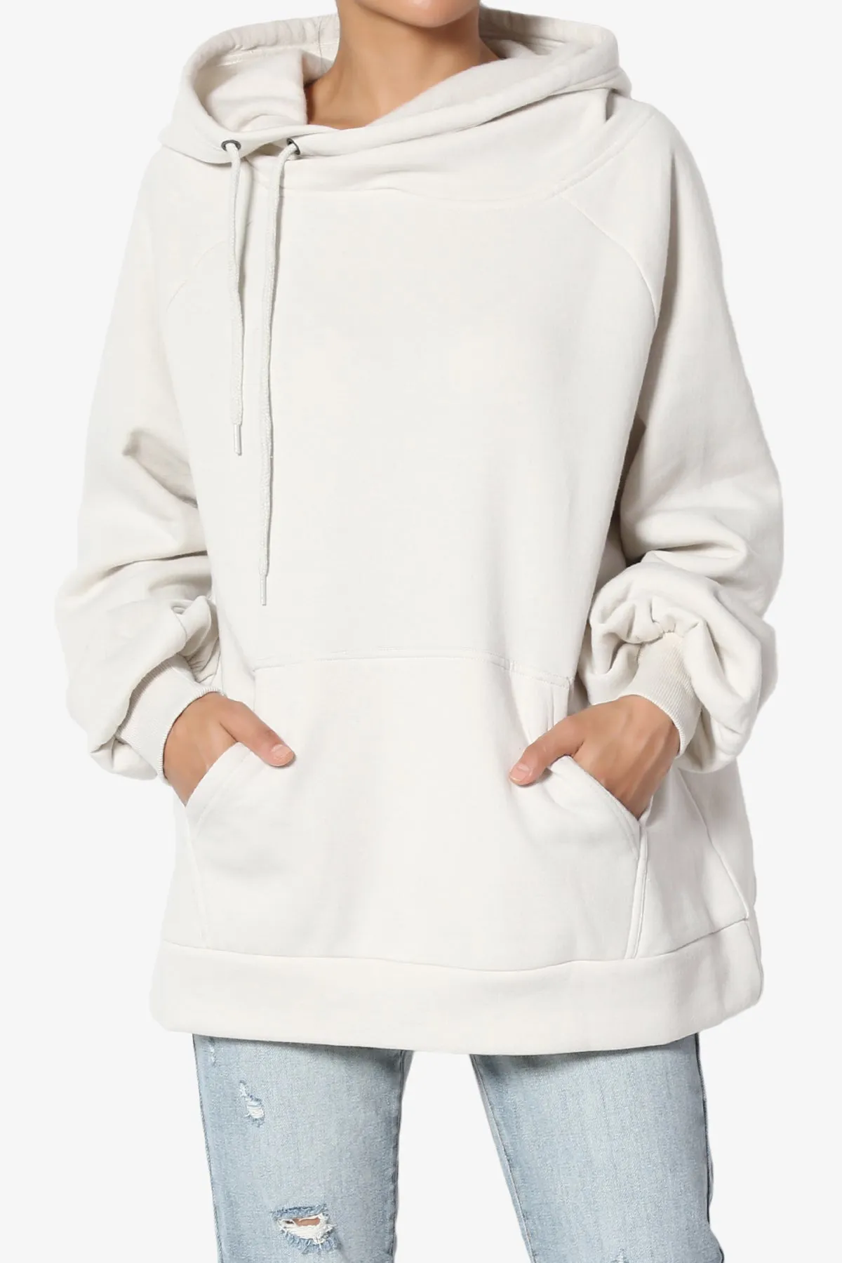 Accie Side Drawstring Hooded Sweatshirts PLUS