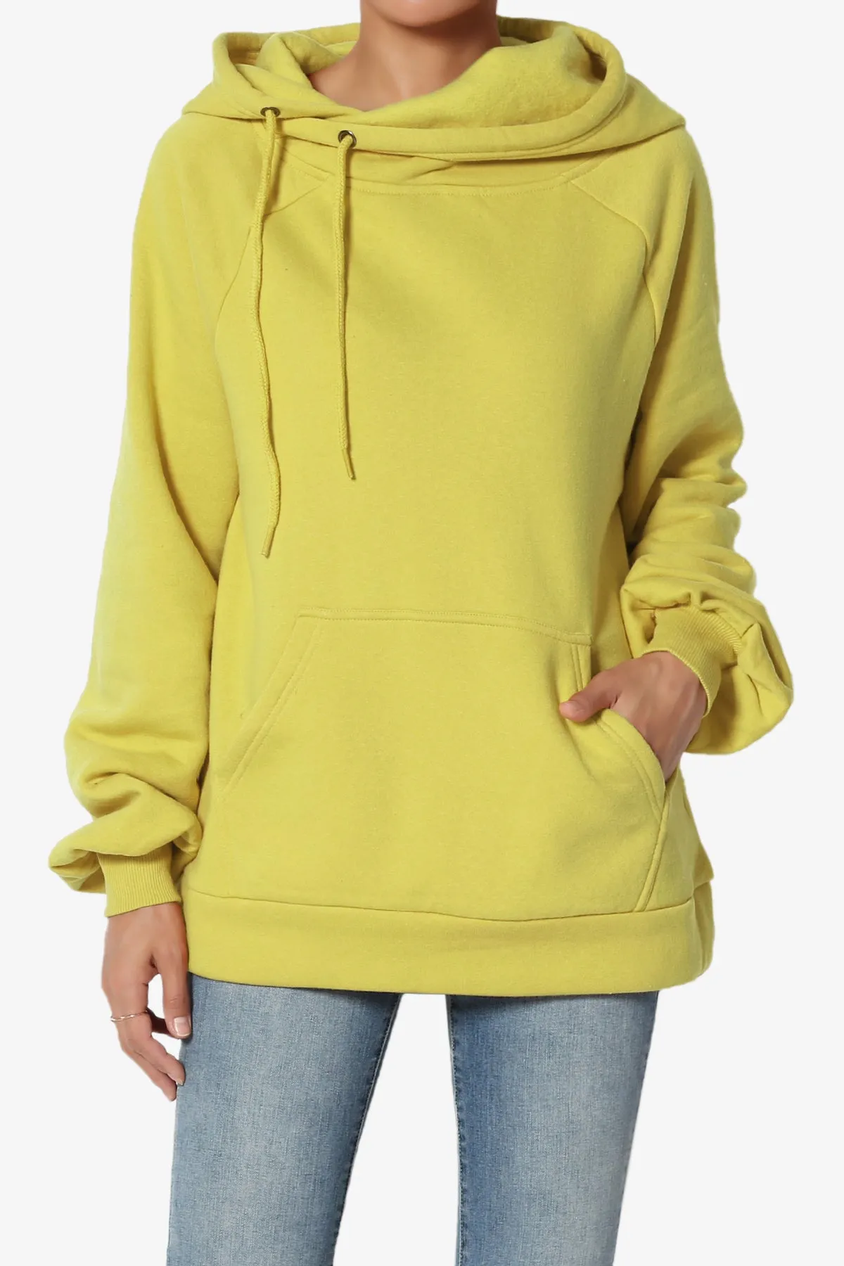 Accie Side Drawstring Hooded Sweatshirts PLUS