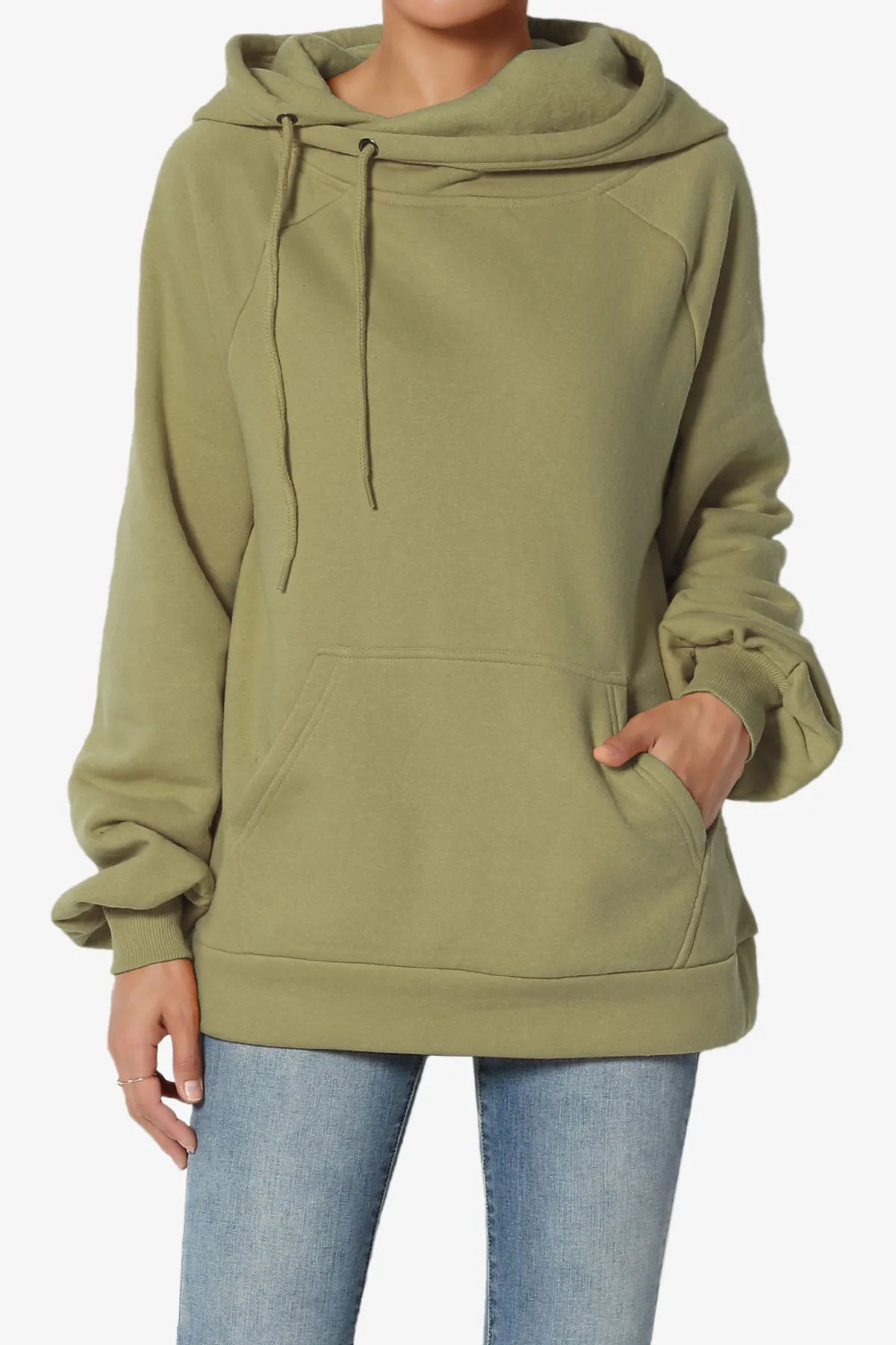 Accie Side Drawstring Hooded Sweatshirts PLUS