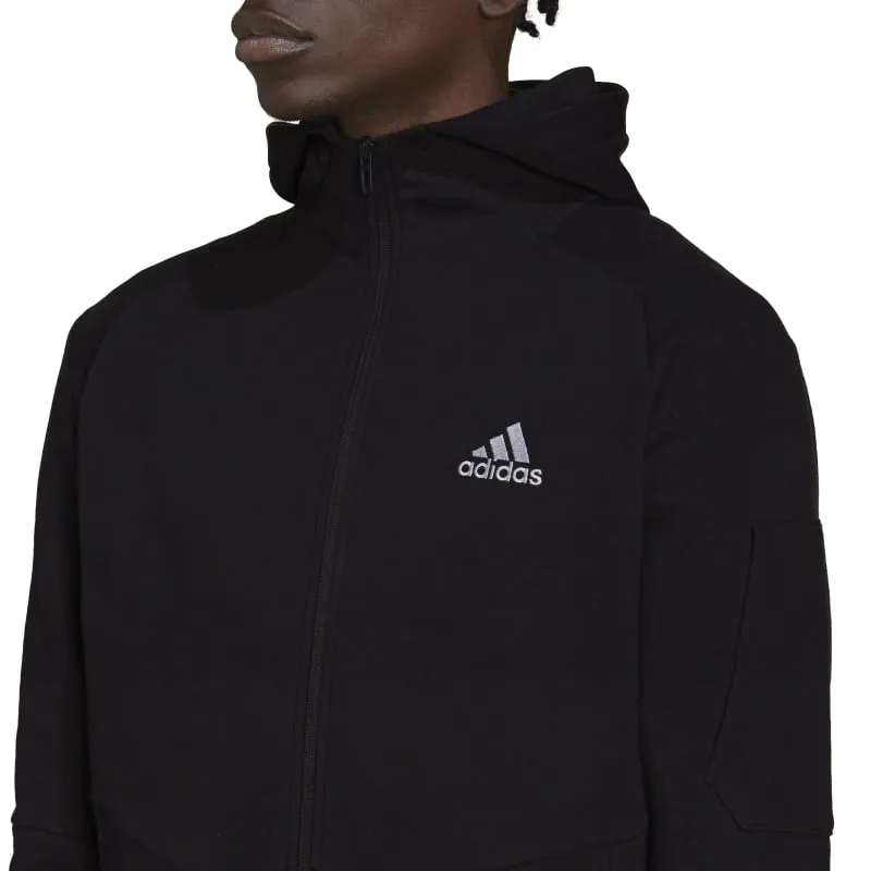 Adidas Mens Essentials4Gameday Full Zip Hoodie