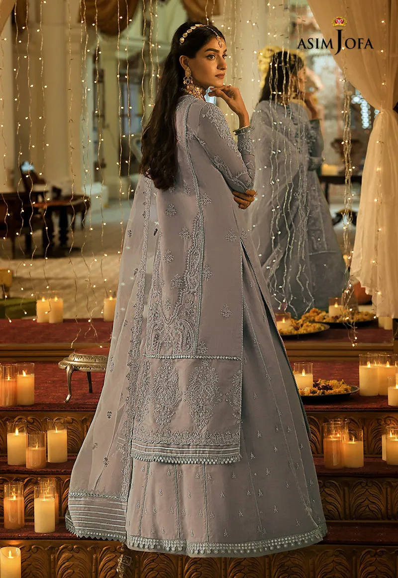 AJST-15 | Asim Jofa Sadqay Tumharay Eid Collection 2022 | Unstitched Embroidered Organza Suits
