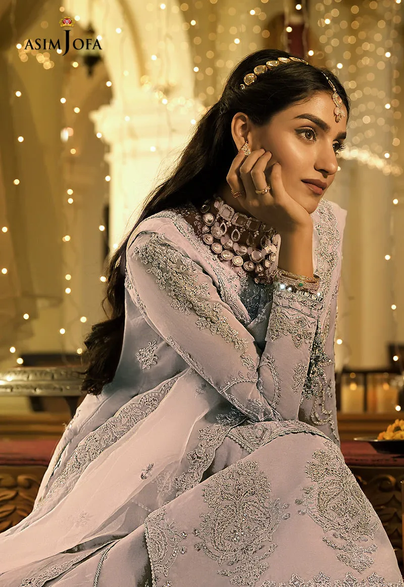 AJST-15 | Asim Jofa Sadqay Tumharay Eid Collection 2022 | Unstitched Embroidered Organza Suits