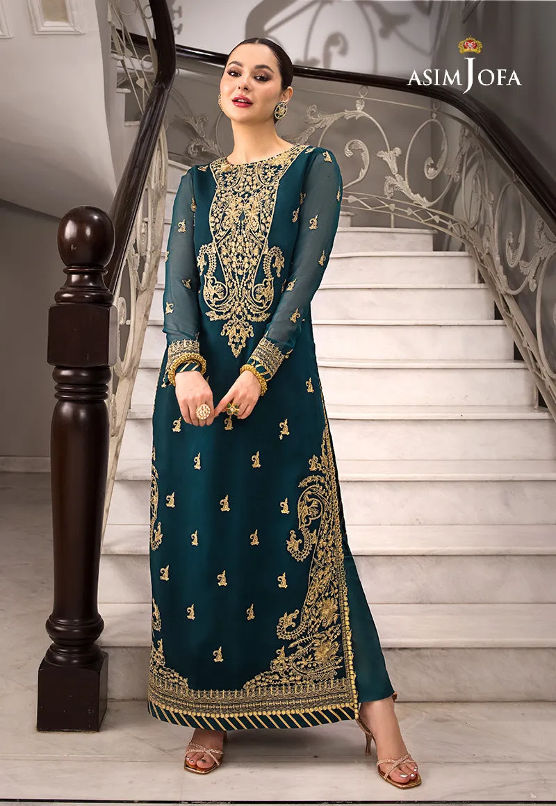 AJZS-19 | Asim Jofa Zari Sitara Luxury Eid Festive Collection 2023 | Unstitched Embrodried Suits