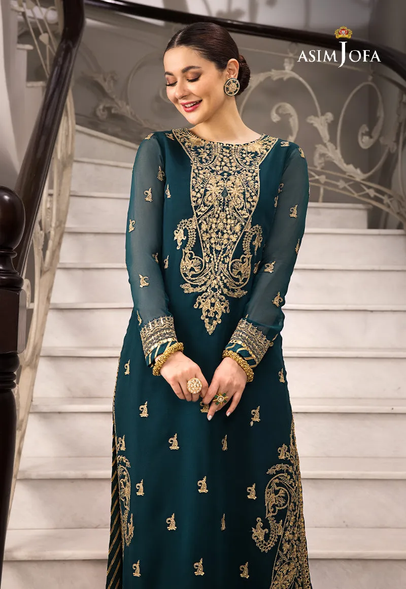 AJZS-19 | Asim Jofa Zari Sitara Luxury Eid Festive Collection 2023 | Unstitched Embrodried Suits