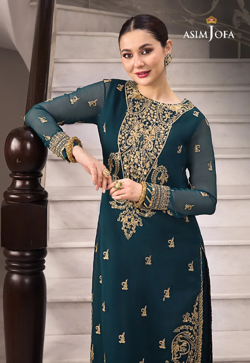AJZS-19 | Asim Jofa Zari Sitara Luxury Eid Festive Collection 2023 | Unstitched Embrodried Suits
