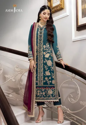 AJZS-27 | Asim Jofa Zari Sitara Luxury Eid Festive Collection 2023 | Unstitched Embrodried Suits