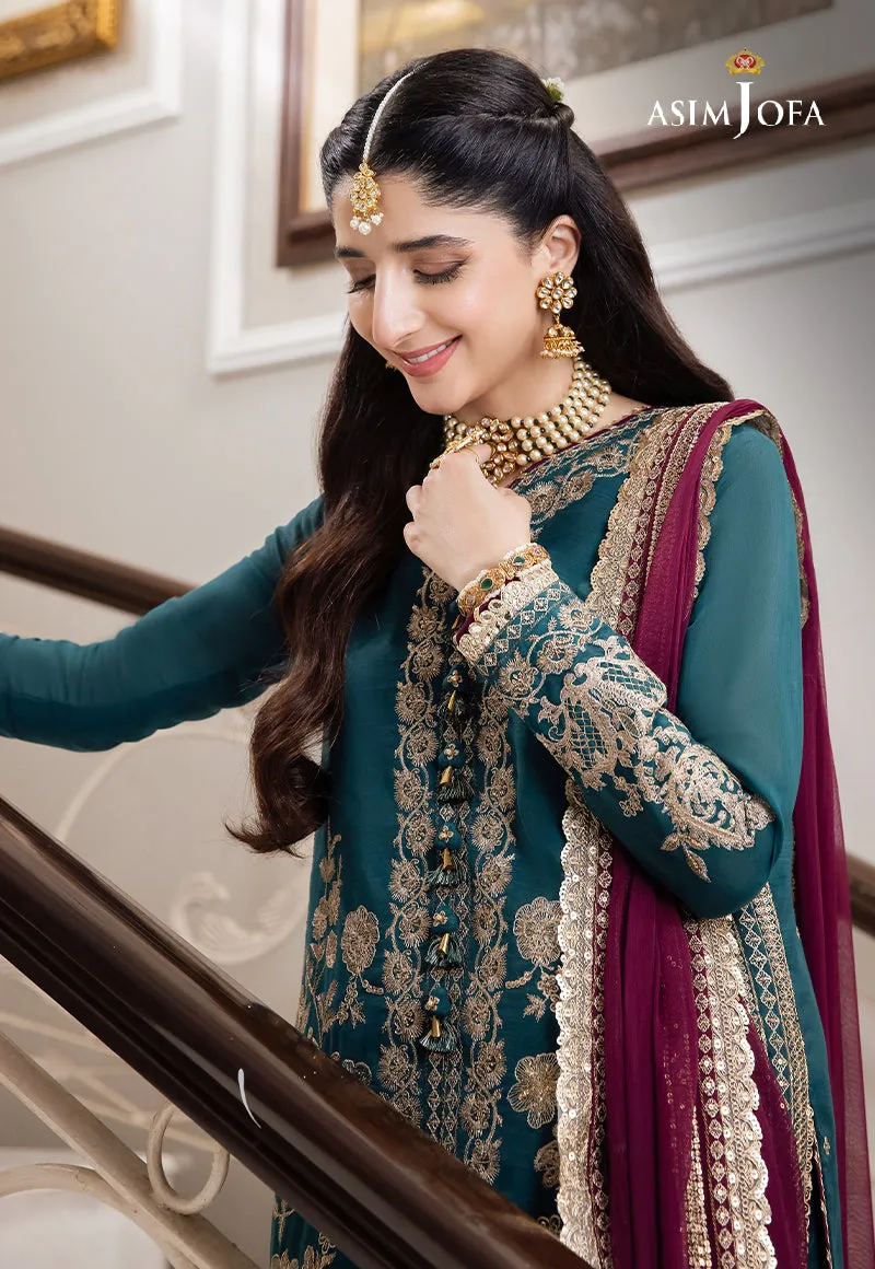 AJZS-27 | Asim Jofa Zari Sitara Luxury Eid Festive Collection 2023 | Unstitched Embrodried Suits