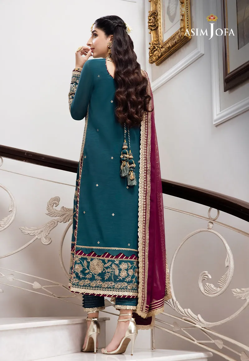 AJZS-27 | Asim Jofa Zari Sitara Luxury Eid Festive Collection 2023 | Unstitched Embrodried Suits