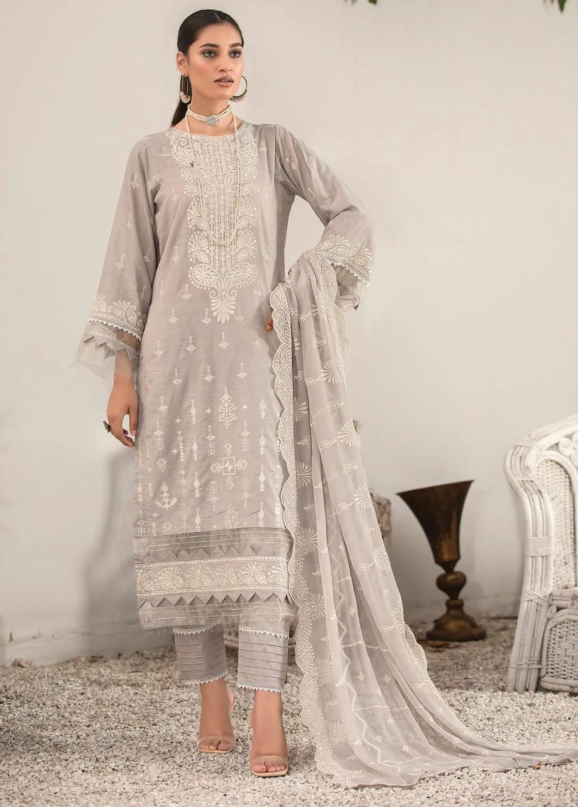 Andaz By Aalaya Embroidered Lawn Unstitched 3 Piece Suit - 02