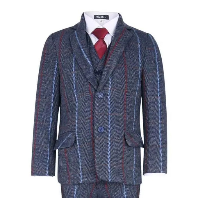 Arthur - Navy Tweed Check Jacket