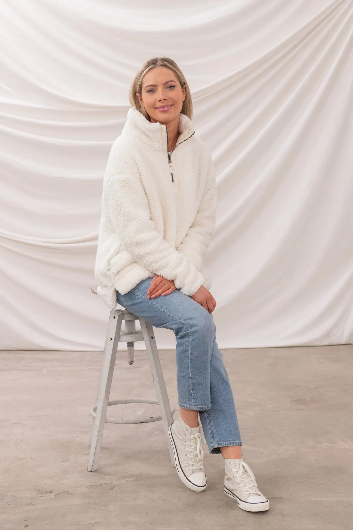 Bay Sherpa Fleece - Coconut