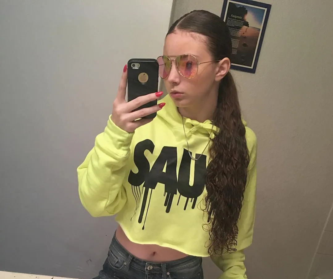 Black Sauce | Neon Lemon Crop Top Hoodie