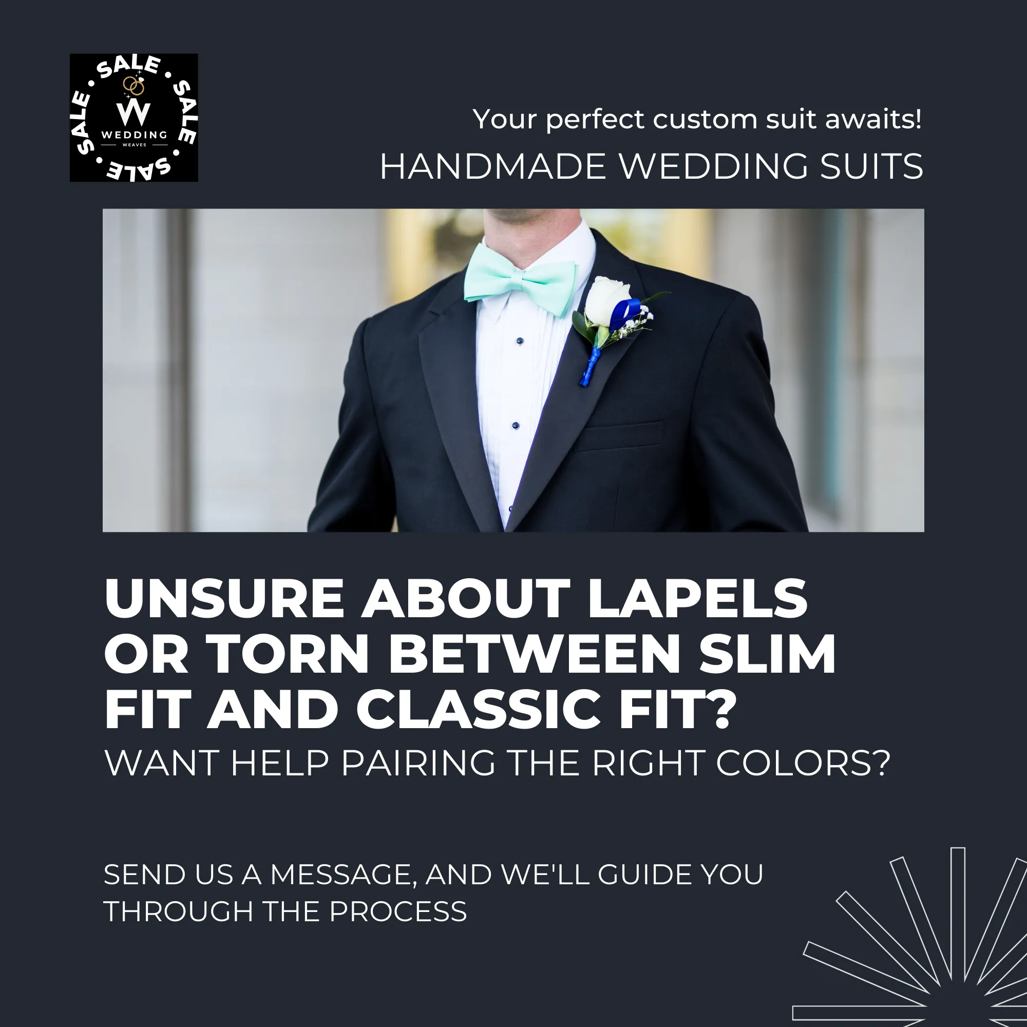 Blue Dressy Pant Suits for Women - Two-Piece Women's Wedding & Formal Suit