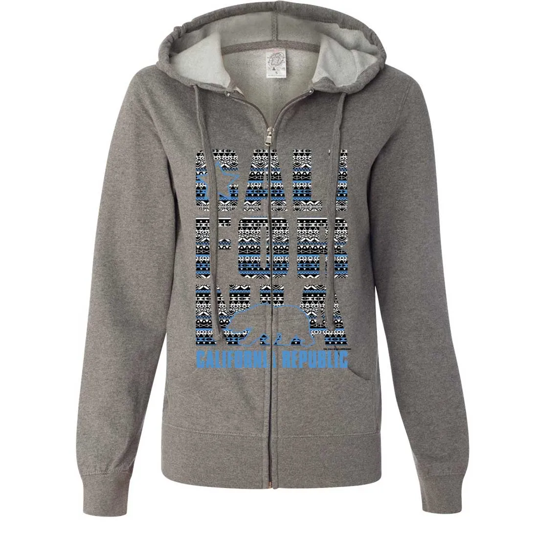 California Republic Tribal Aztec Ladies Zip-Up Hoodie