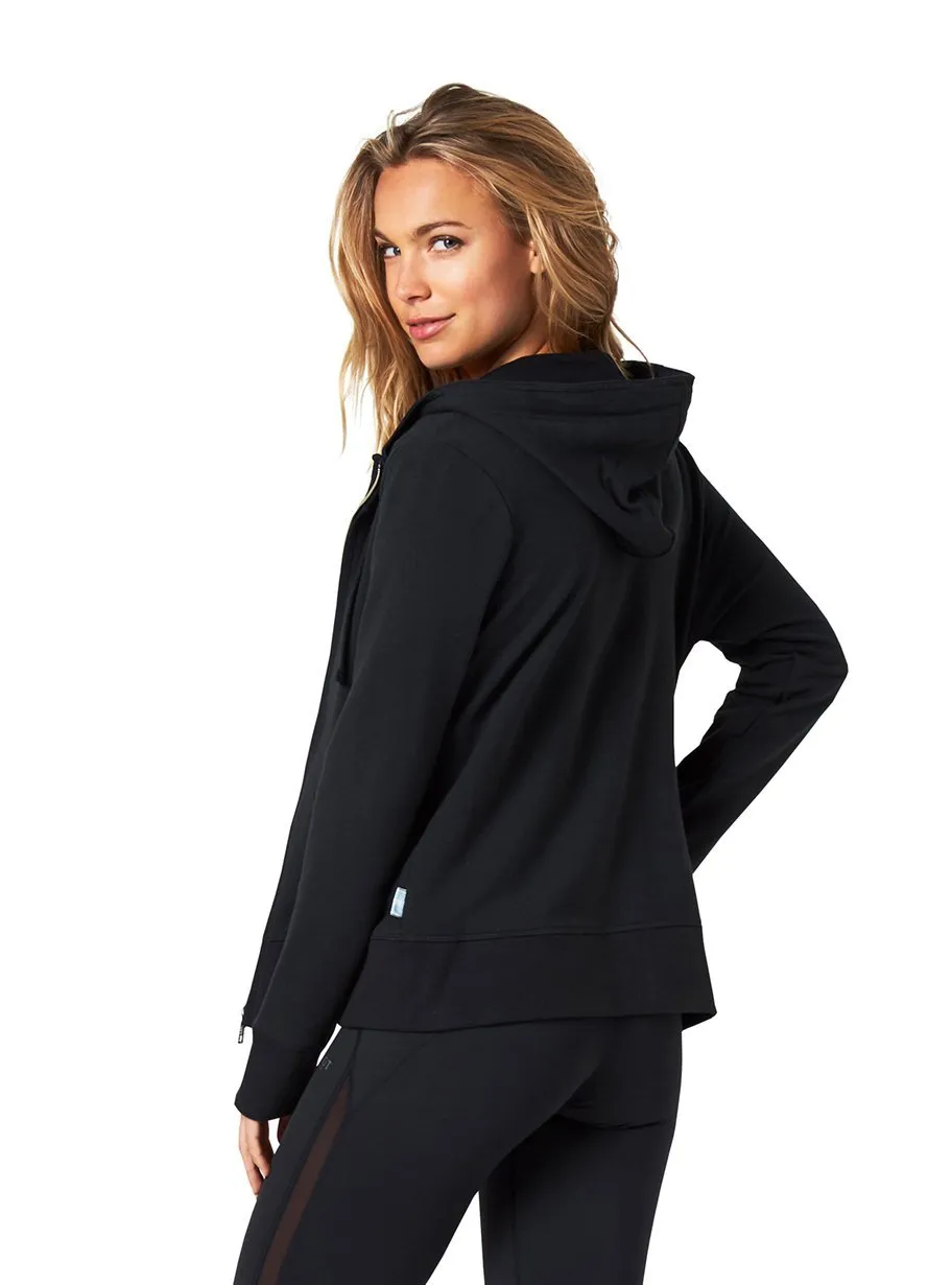 CARTER HOODIE JACKET - BLACK