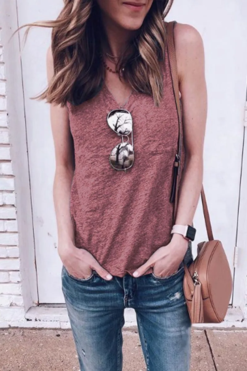Chicindress V Neck Tank Top