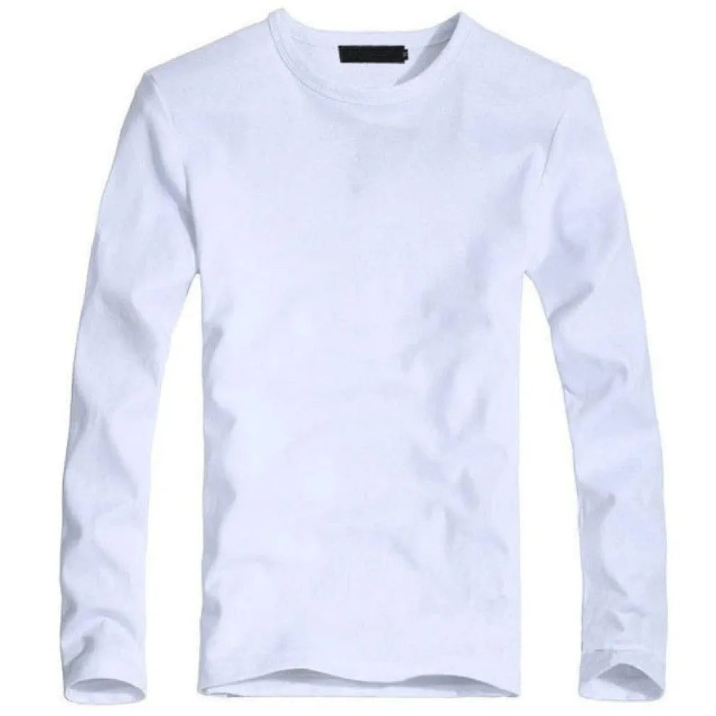ContiNent 33 Elastic Mens T-Shirt V-Neck Long Sleeve Men T Shirt For Male Lycra And Cotton T-Shirts Man Clothing TShirt Brand Tees