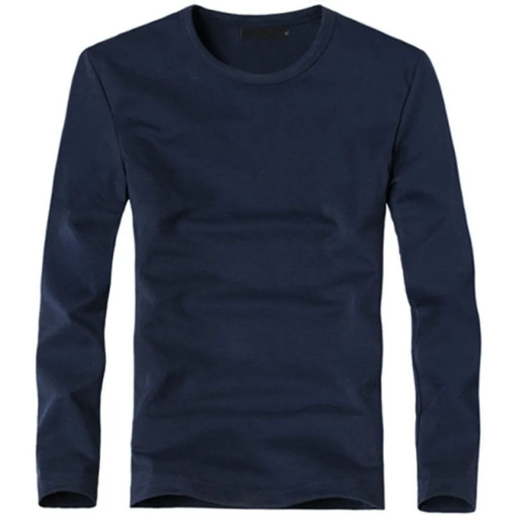 ContiNent 33 Elastic Mens T-Shirt V-Neck Long Sleeve Men T Shirt For Male Lycra And Cotton T-Shirts Man Clothing TShirt Brand Tees