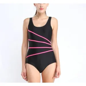 ContiNent 33 Sports One Piece Swimsuit Competition Swimwear Women Patchwork Swimming Suits for Women Racerback Bathing Suits XXL