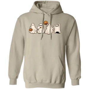 Cute Halloween Ghosts Hoodie – Adorable Spooky Gildan Pullove