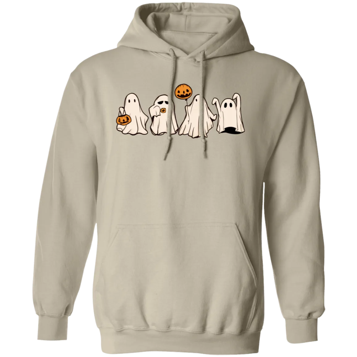 Cute Halloween Ghosts Hoodie – Adorable Spooky Gildan Pullove