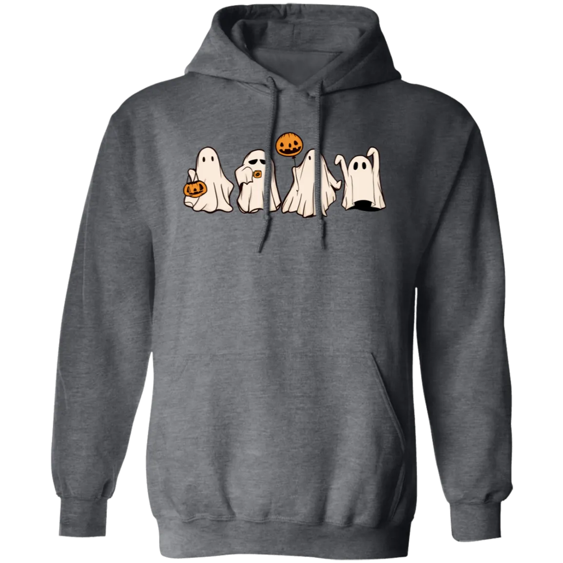 Cute Halloween Ghosts Hoodie – Adorable Spooky Gildan Pullove
