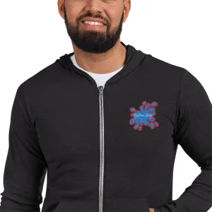 Drip Splash Unisex zip hoodie