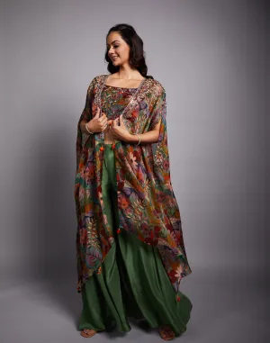 Earthy Autumn Printed Festive Fusion Set