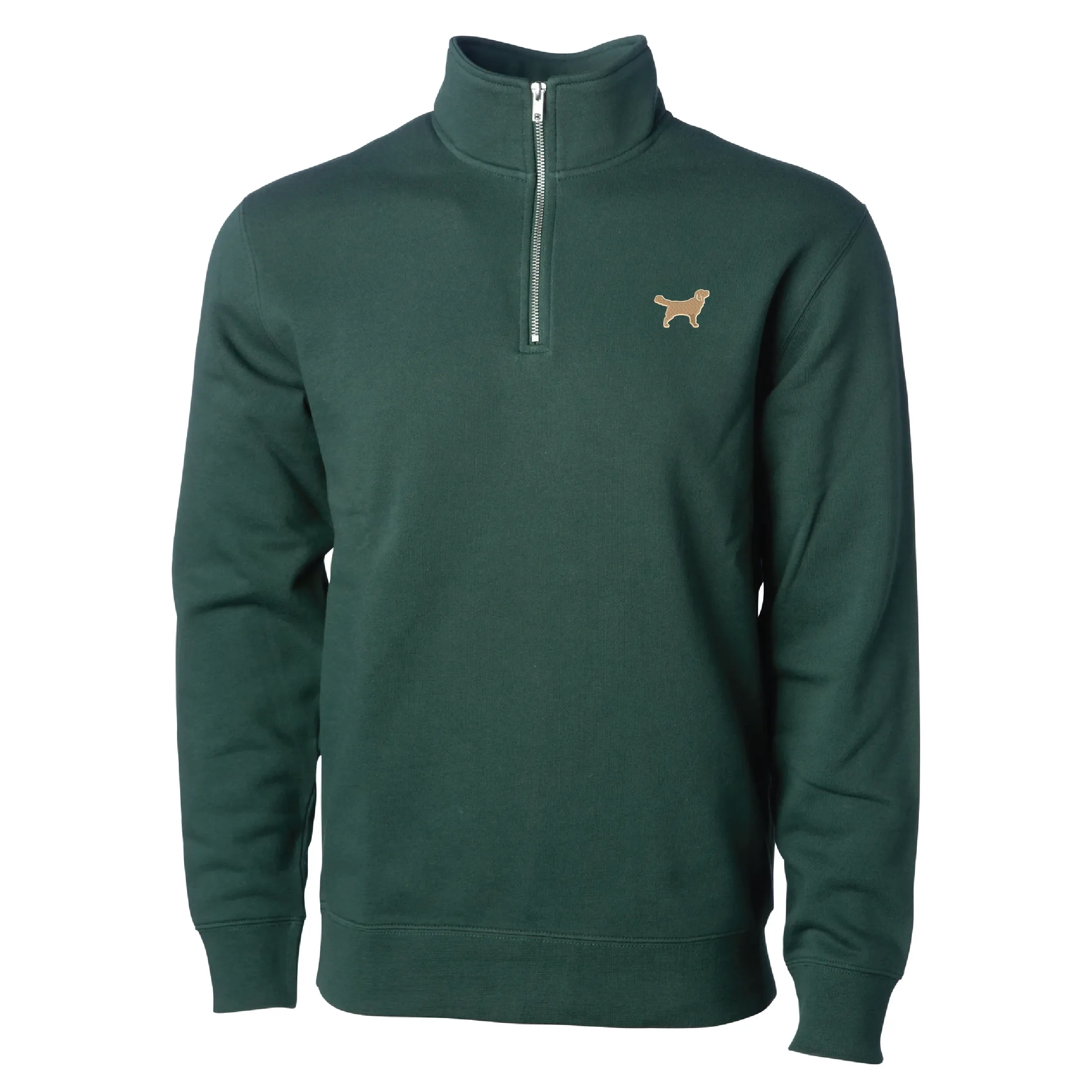 Embroidered Quarter Zip - Golden Retriever