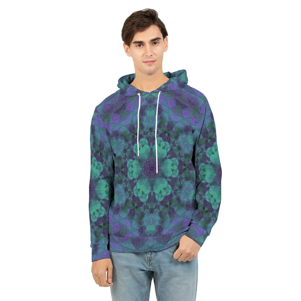 Geo-Shape Purple Men's Hoodie
