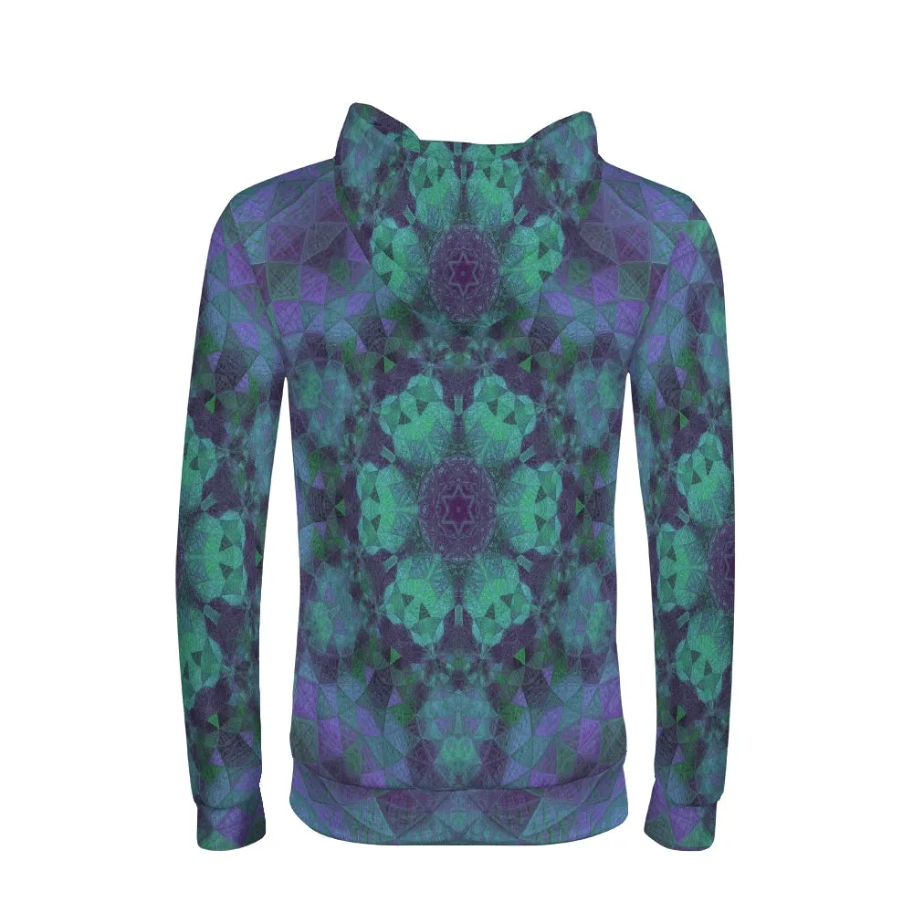 Geo-Shape Purple Men's Hoodie