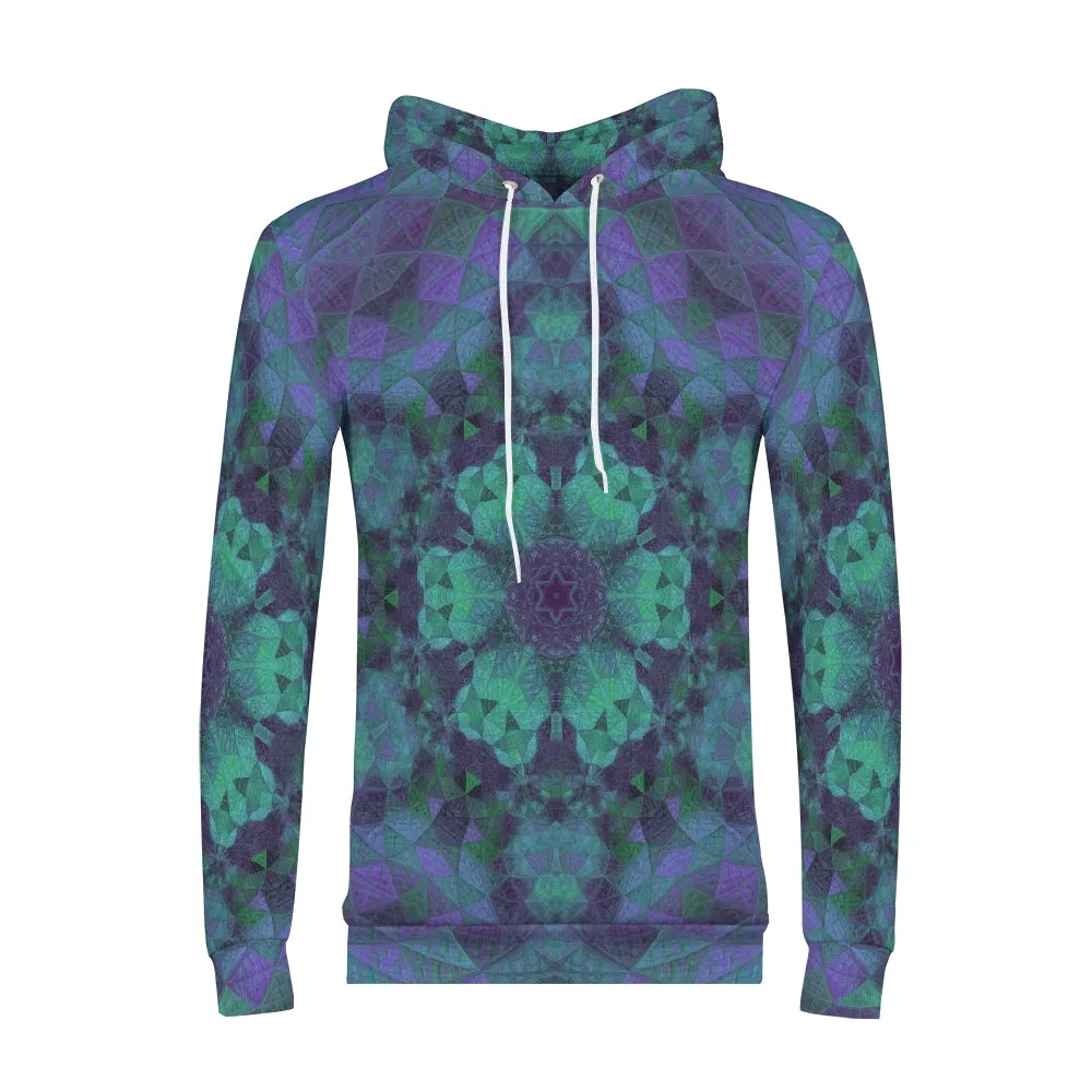 Geo-Shape Purple Men's Hoodie
