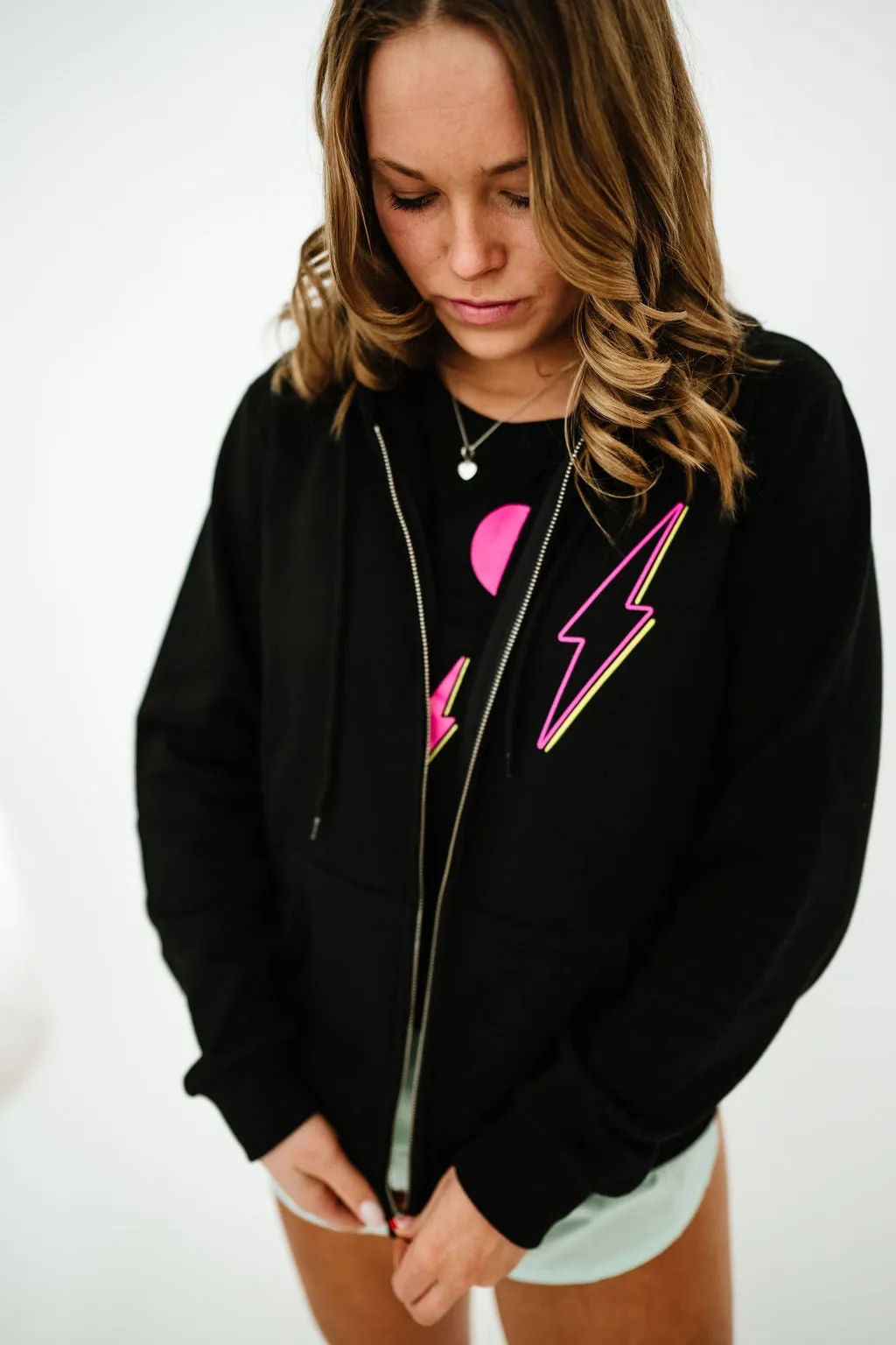 HIGH Fitness Black Zip-Up Jacket