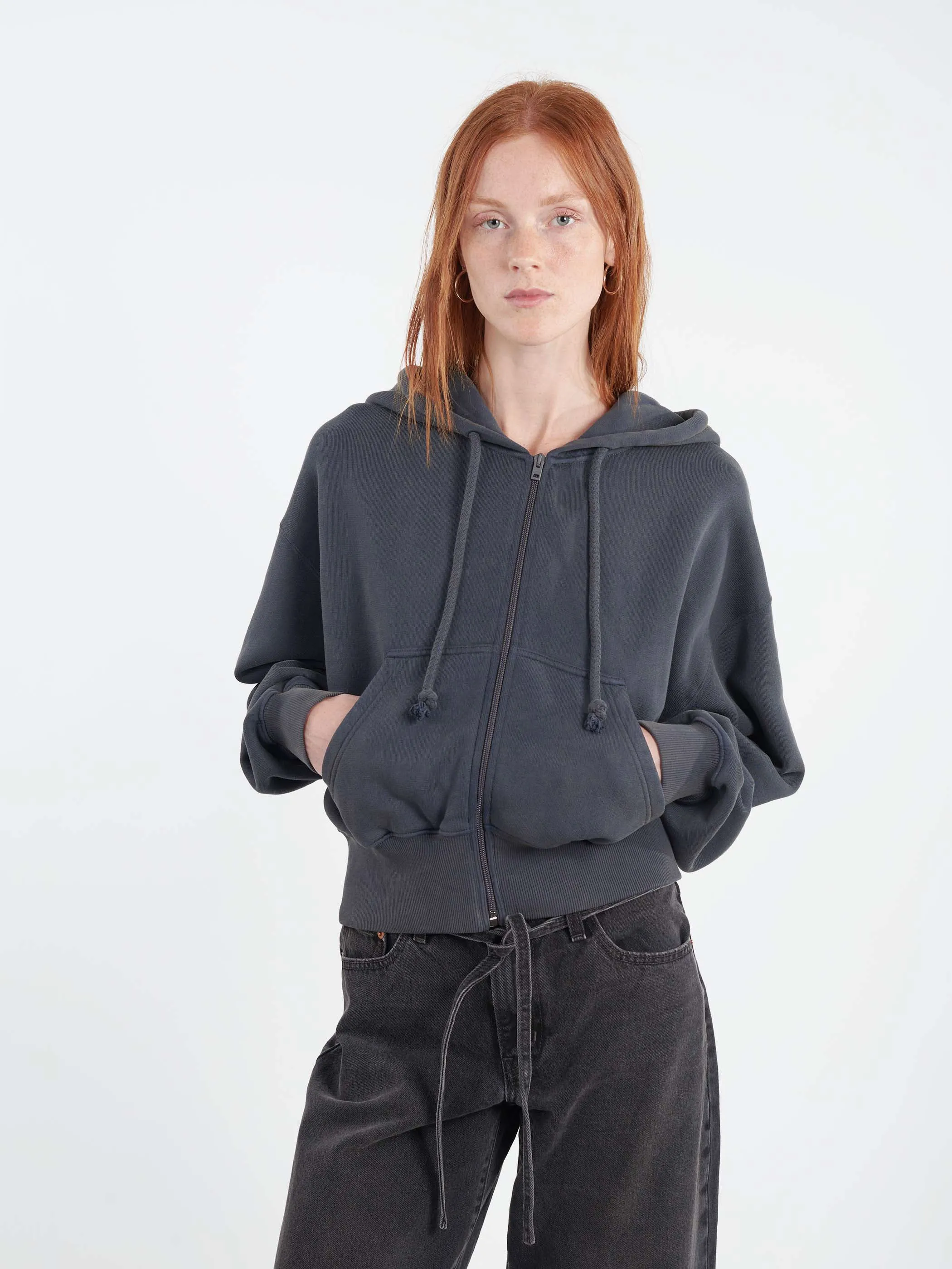 Hooded Zipper Sweater