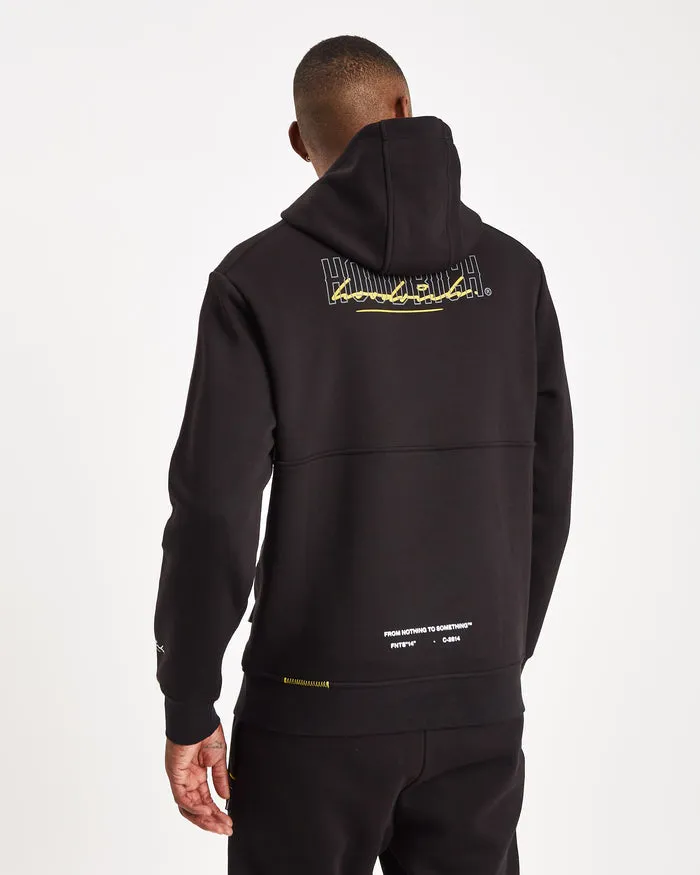 Hoodrich OG Blend Hoodie Black/Iron Gate/Daffodil