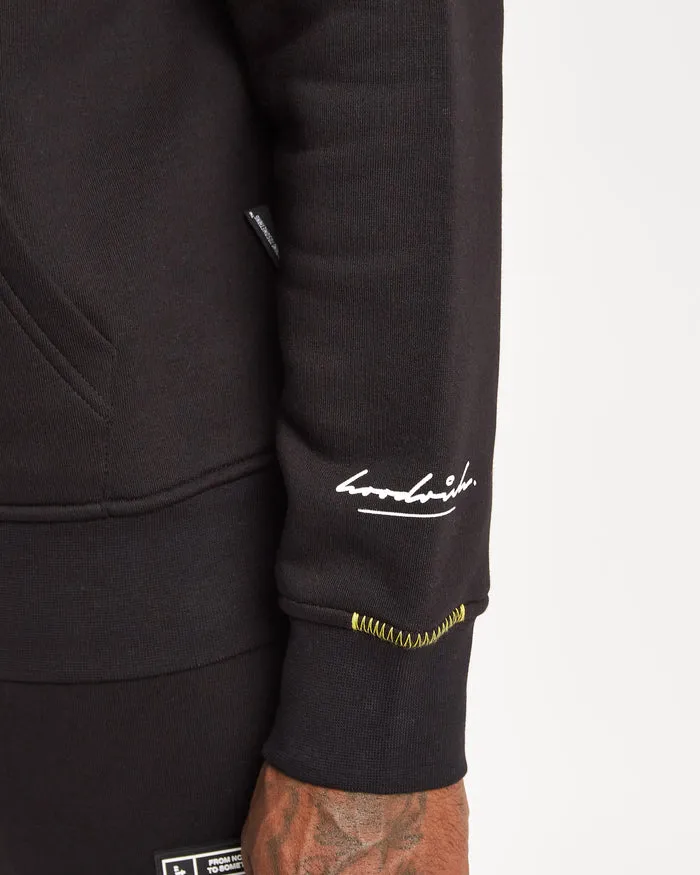 Hoodrich OG Blend Hoodie Black/Iron Gate/Daffodil