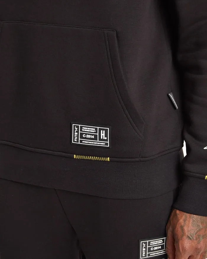 Hoodrich OG Blend Hoodie Black/Iron Gate/Daffodil