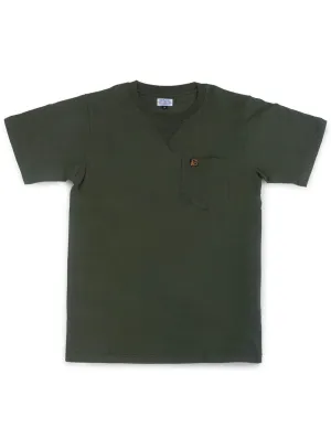 Jackhammer Beaver Pocket Tee Moss Grey