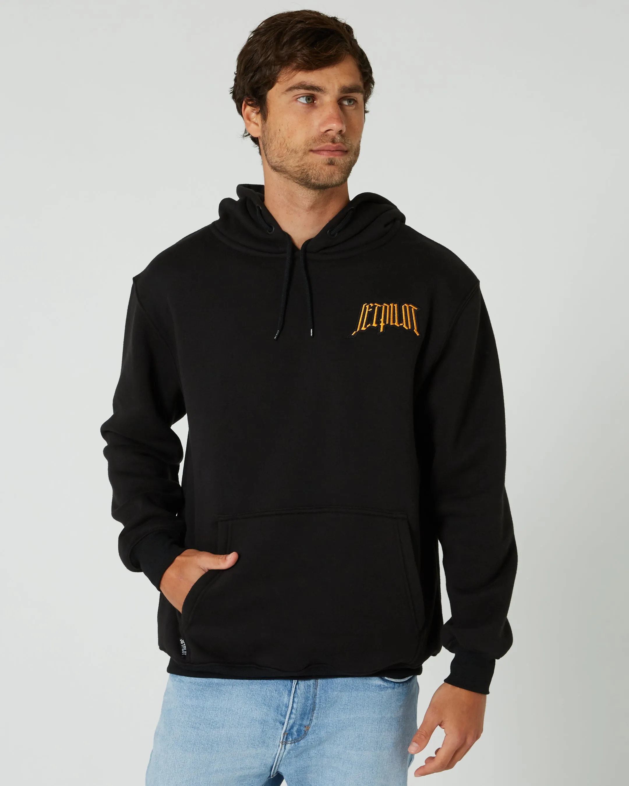 Jetpilot Motley Mens Pullover Hoodie - Black