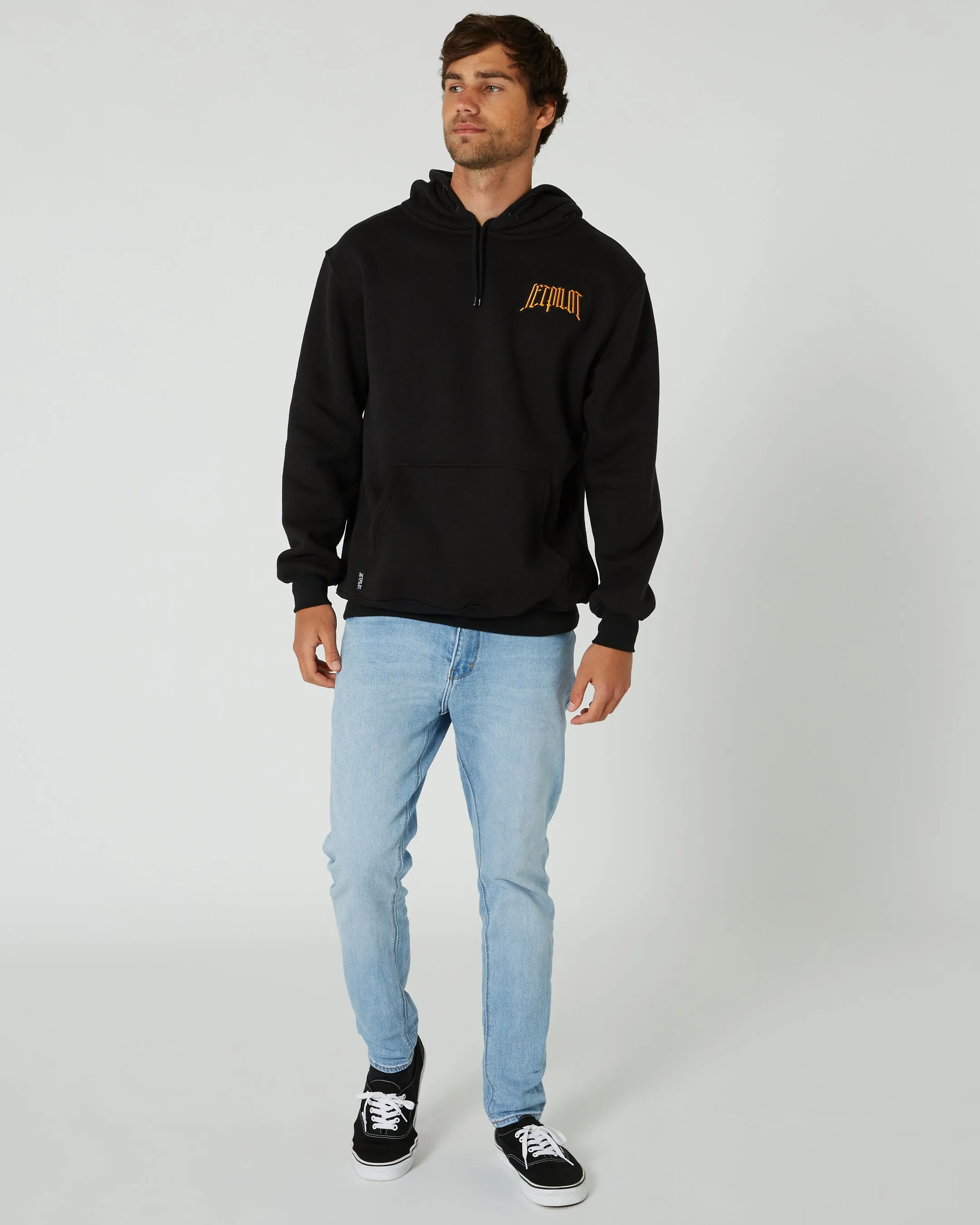 Jetpilot Motley Mens Pullover Hoodie - Black