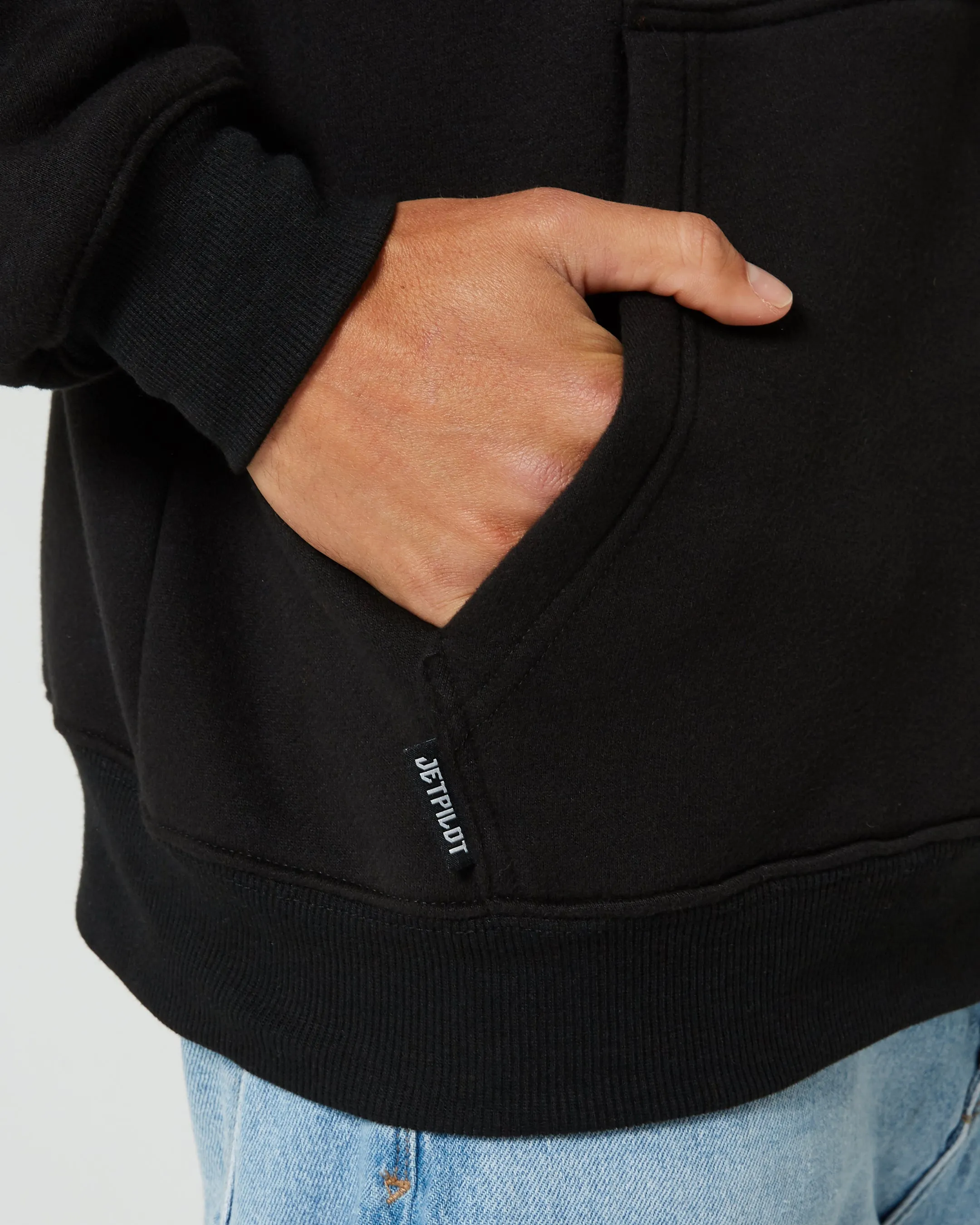 Jetpilot Motley Mens Pullover Hoodie - Black