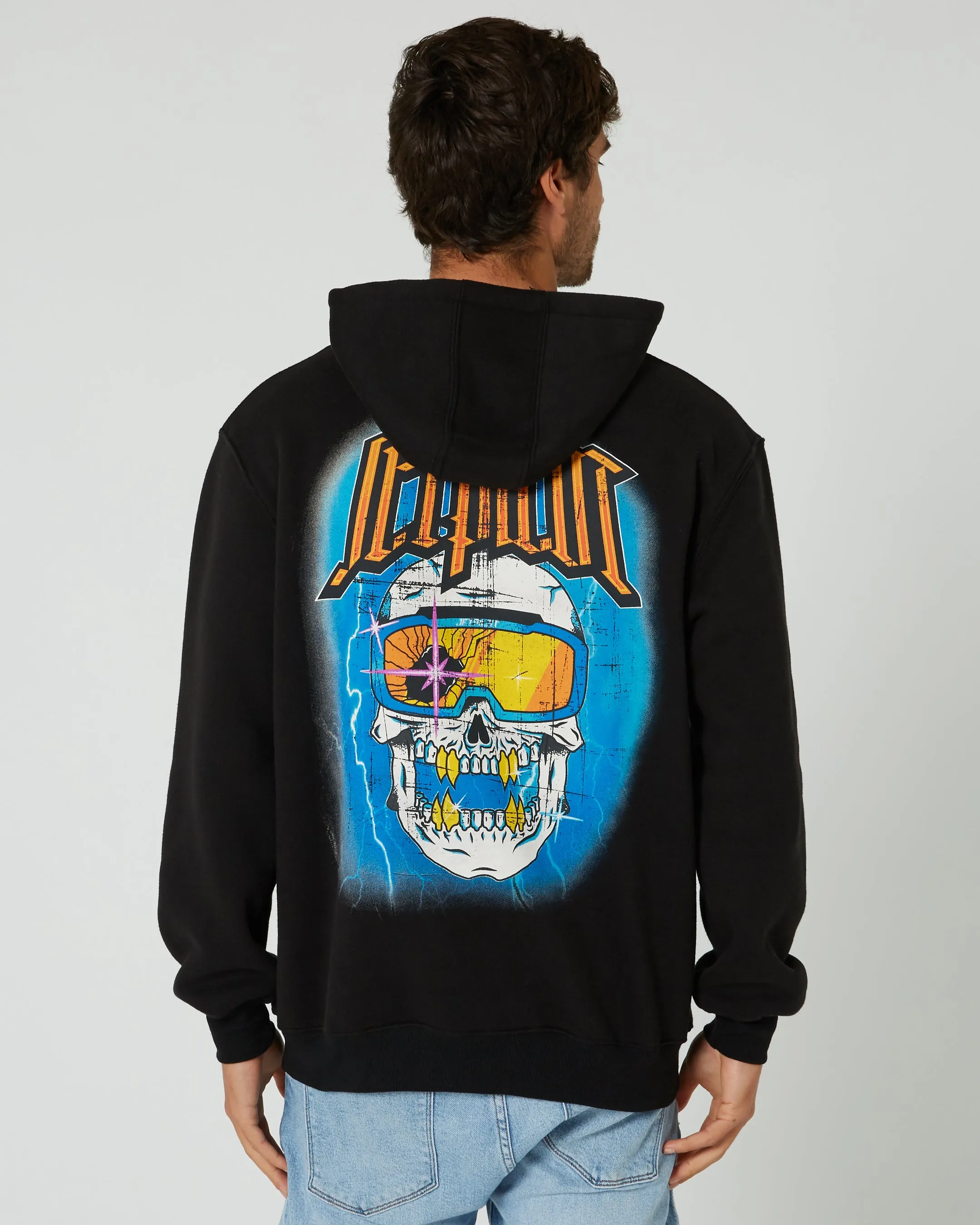 Jetpilot Motley Mens Pullover Hoodie - Black